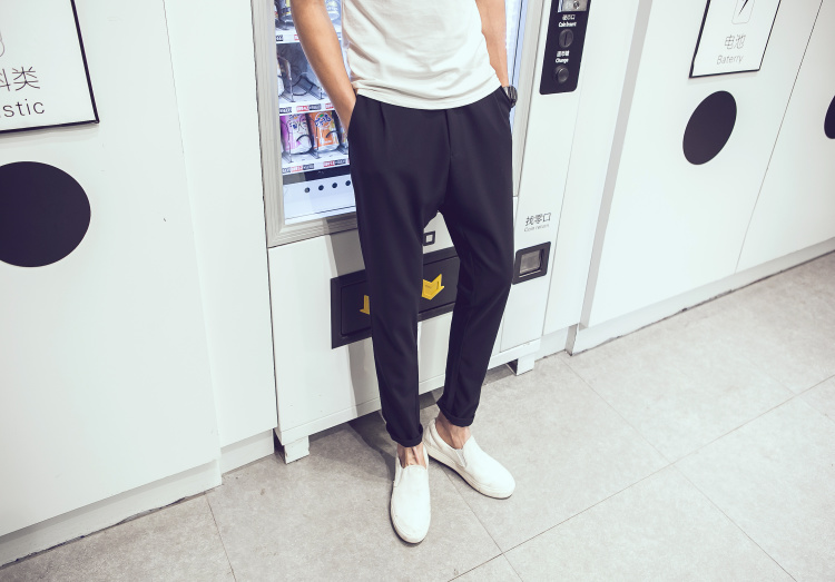 【夏季新款男士九分哈伦裤】-男装-裤子_服饰鞋包